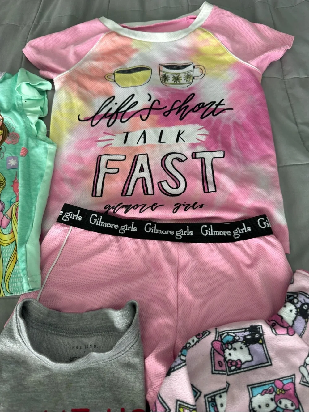 Place Pink Unicorn 'Dream in Rainbow' Pajama Set